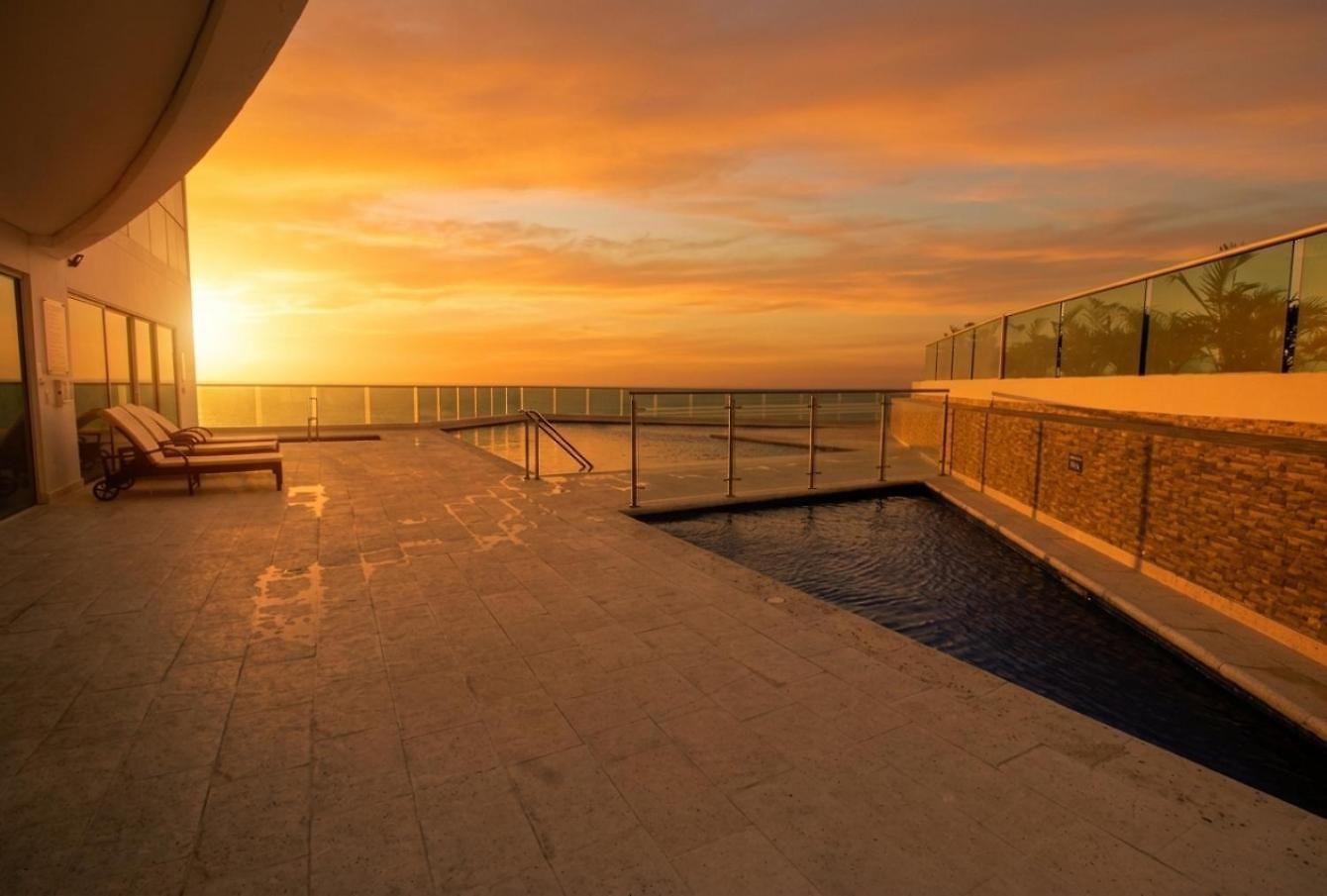 Modern 2br With Ocean View Walk To 16th Floor Bocagrande Cartagena