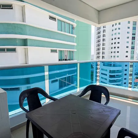 Modern 2br With Ocean View Walk To 16th Floor Bocagrande Apartamento
